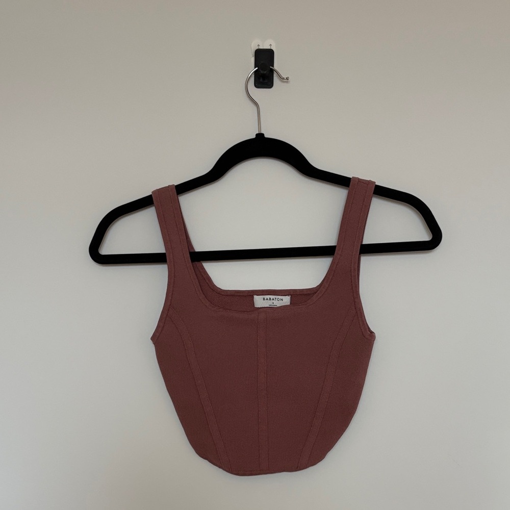 Babaton Mauve Crop Top